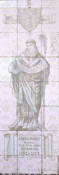 Nineteenth century impression of Alexander, abbot of Kirkstall