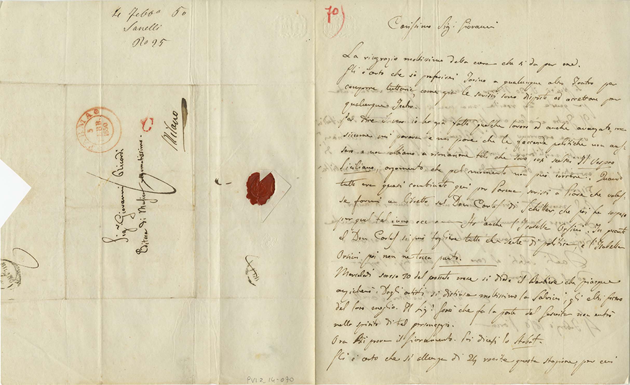 Francesco Maria Piave Archivio Storico Ricordi Collezione Digitale