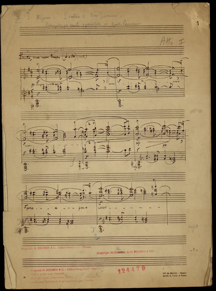 Ombra di Don Giovanni L' | Archivio Storico Ricordi | Collezione Digitale