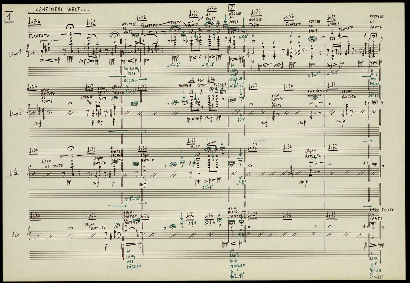 Fragmente-Stille, an Diotima | Archivio Storico Ricordi