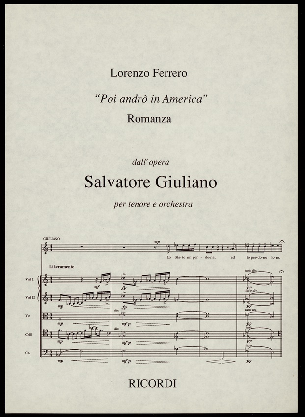 Salvatore Giuliano | Archivio Storico Ricordi | Collezione Digitale