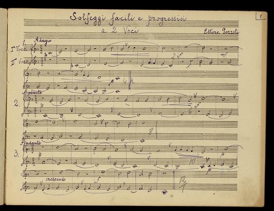 Solfeggi cantati a due voci | Archivio Storico Ricordi | Collezione